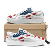 American Flag Christian Cross Print Skate Shoes-grizzshop