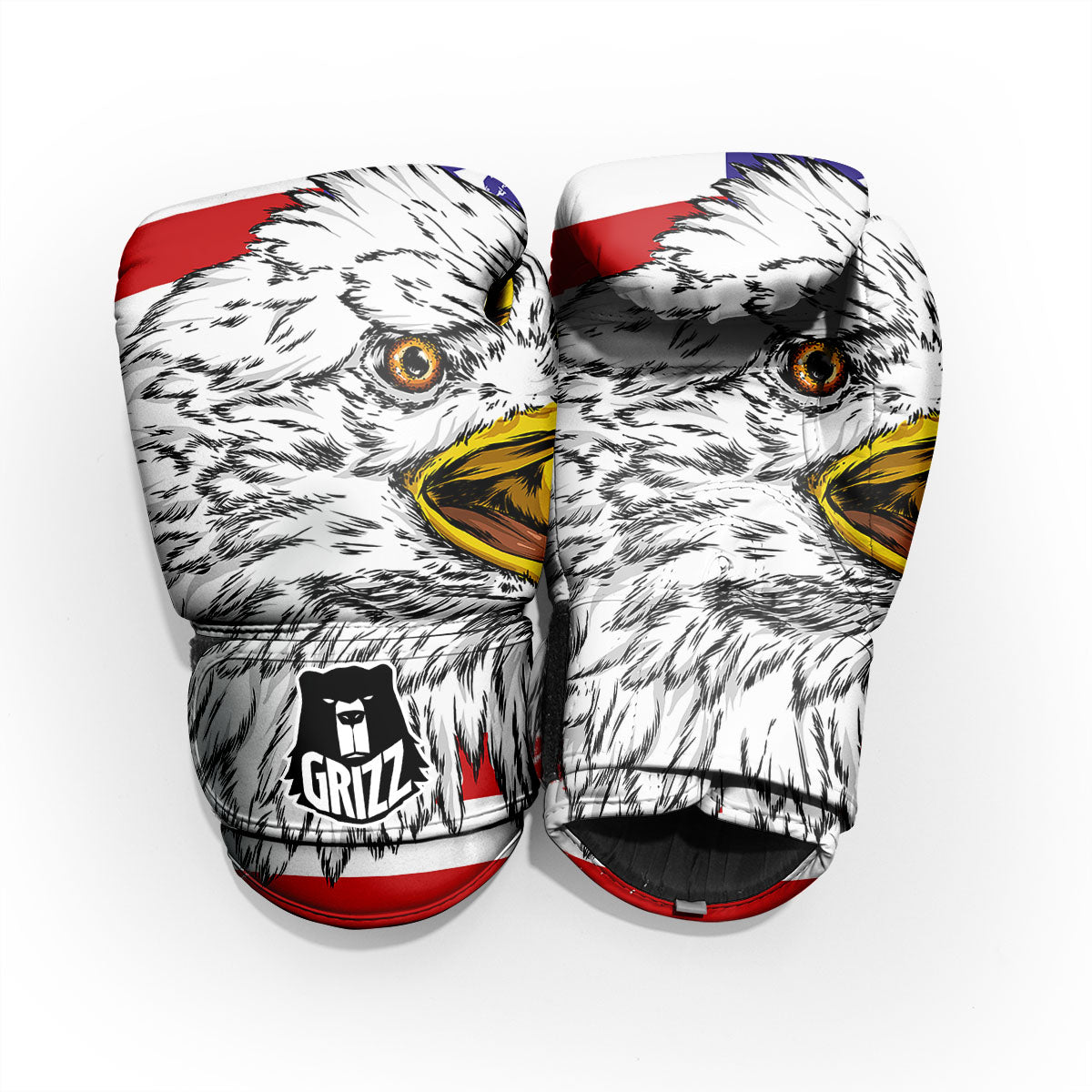 American Flag Eagle Print Pro Boxing Glove