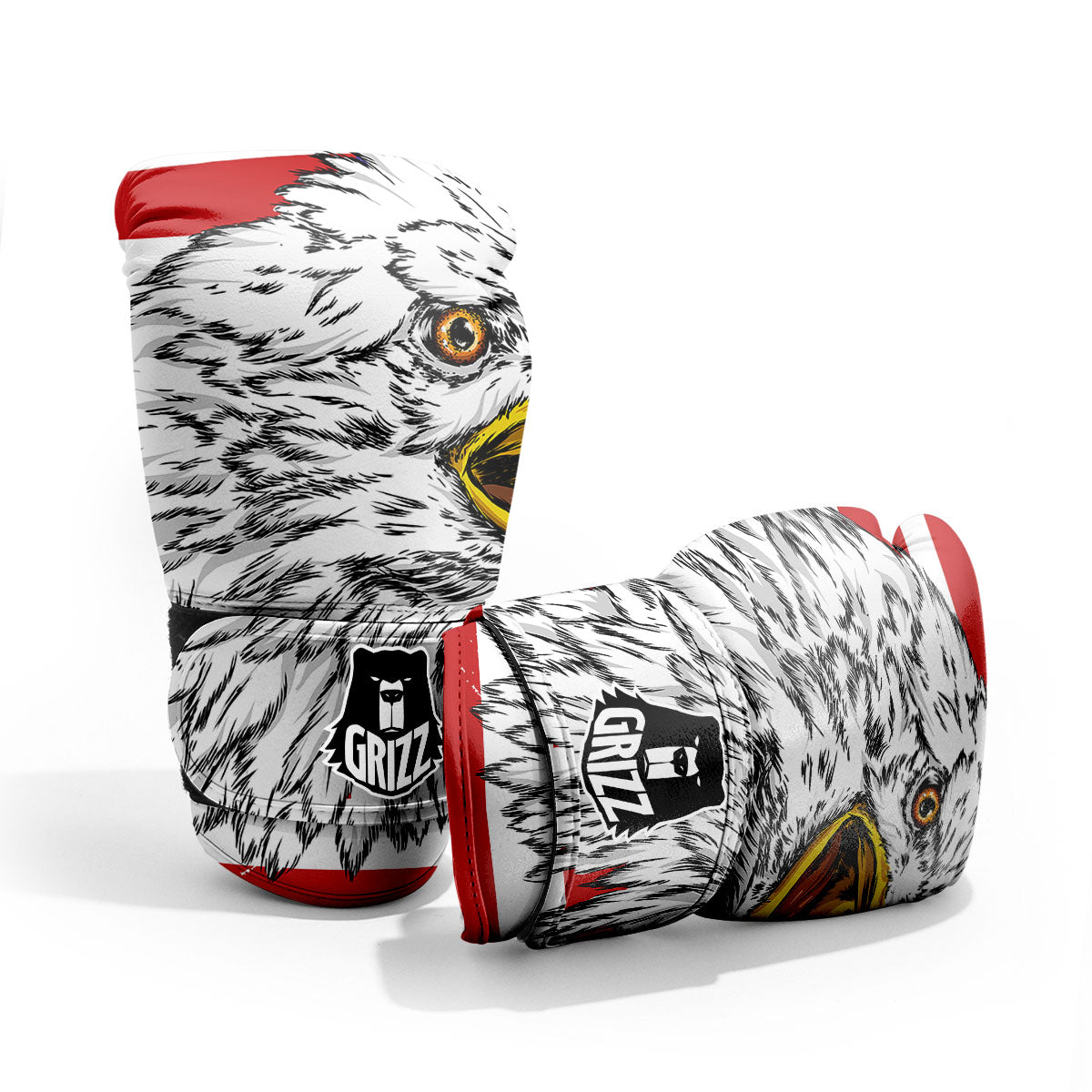 American Flag Eagle Print Pro Boxing Glove
