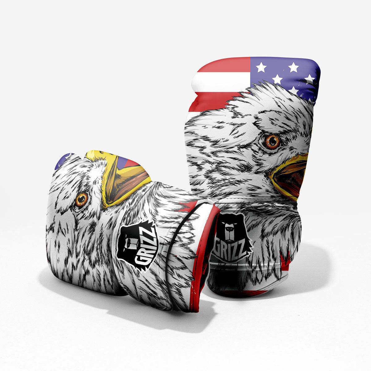 American Flag Eagle Print Pro Boxing Glove