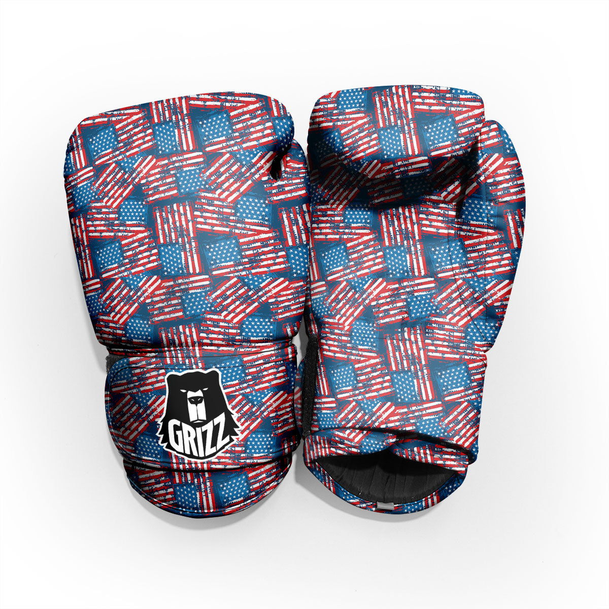 American Flag Grunge Print Pattern Pro Boxing Glove