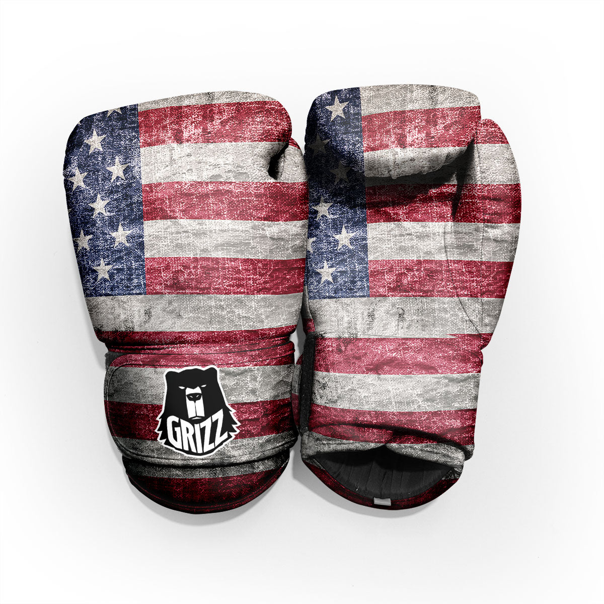 American Flag Grunge Print Pro Boxing Glove