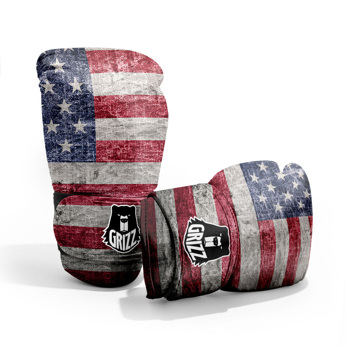 American Flag Grunge Print Pro Boxing Glove