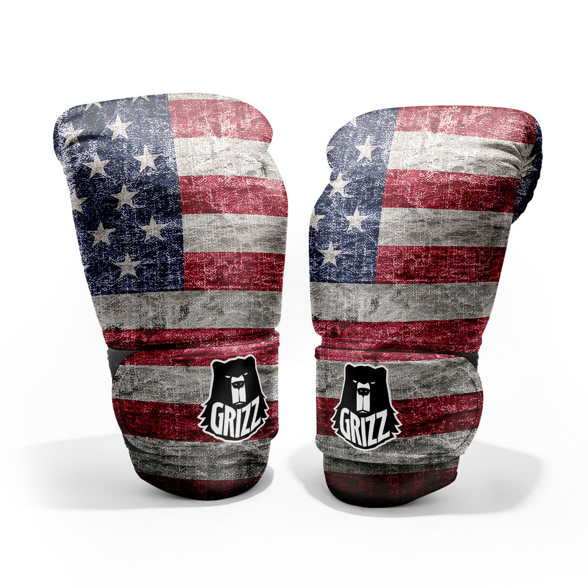 American Flag Grunge Print Pro Boxing Glove