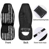 American Flag Grunge White And Black Print Car Seat Covers-grizzshop