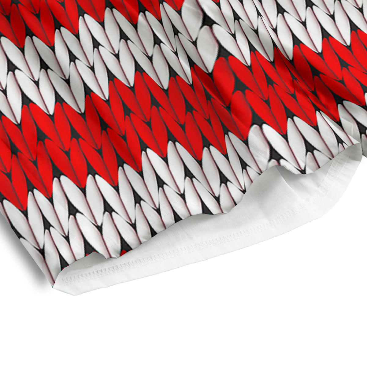 American Flag Knitted Print Men's Athletic Shorts