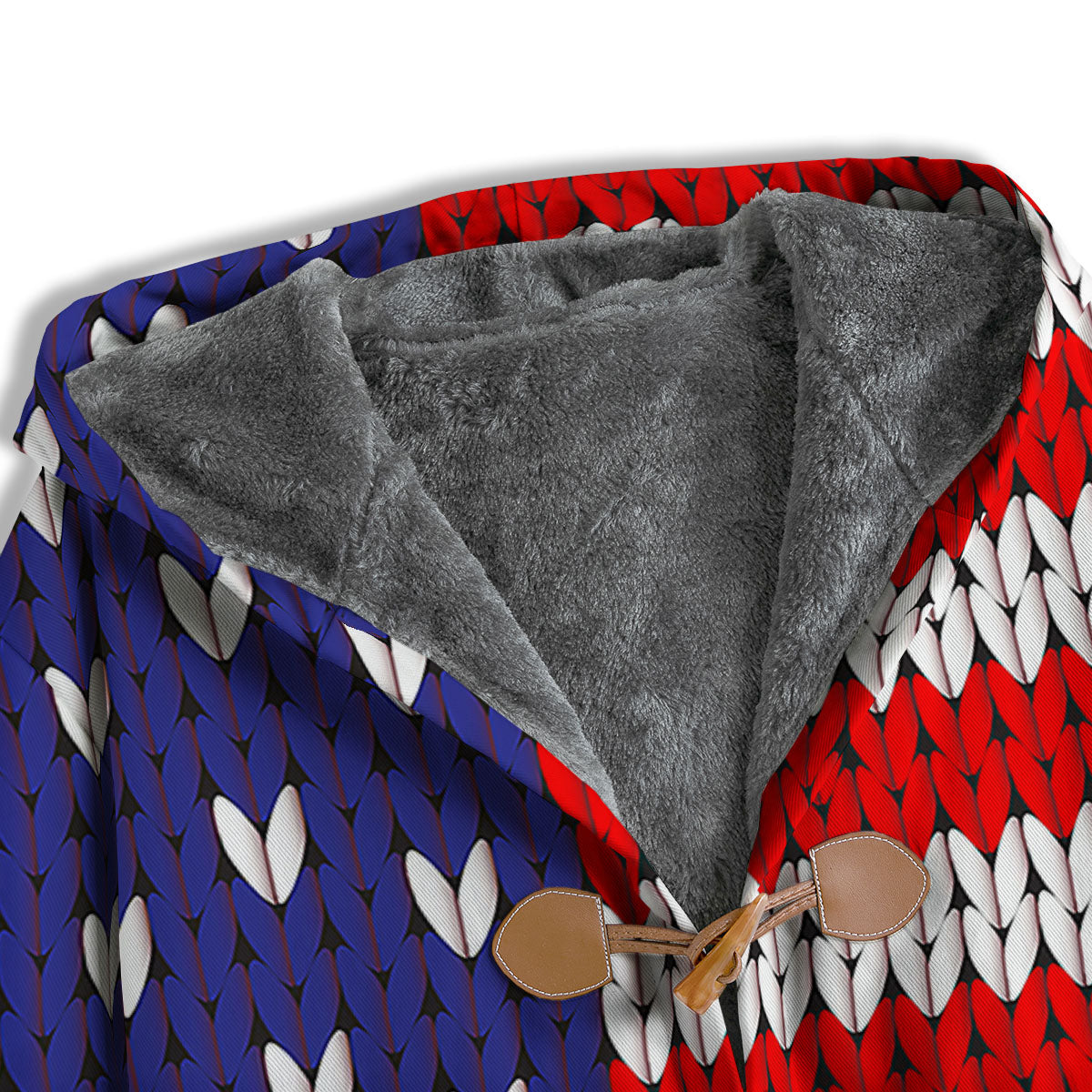 American Flag Knitted Print Men's Windbreaker Jacket-grizzshop