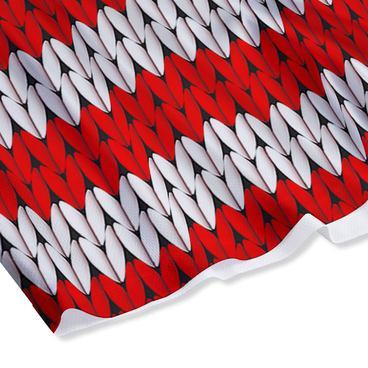 American Flag Knitted Print Mesh Shorts