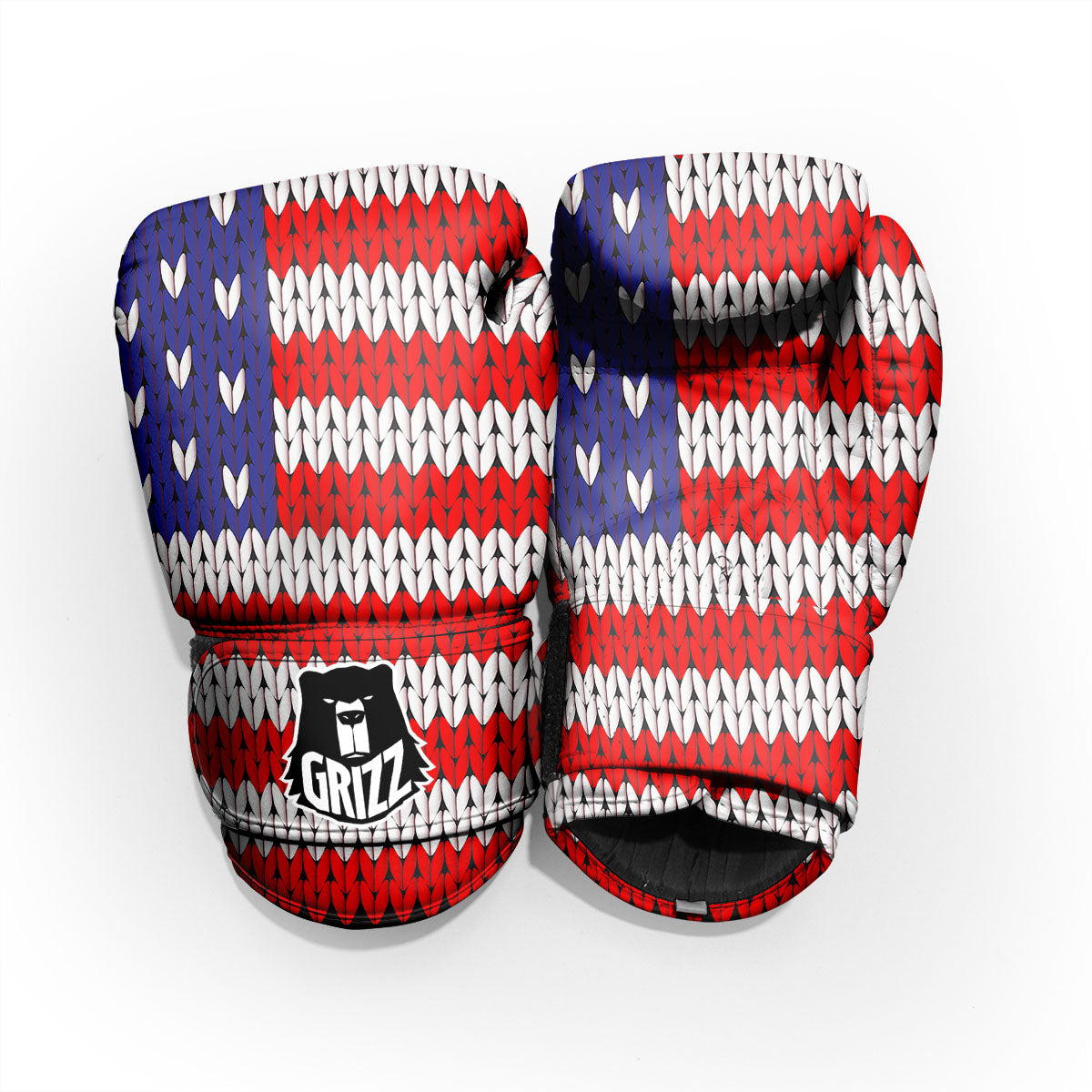 American Flag Knitted Print Pro Boxing Glove