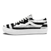 American Flag Monochrome Grunge Print Skate Shoes-grizzshop