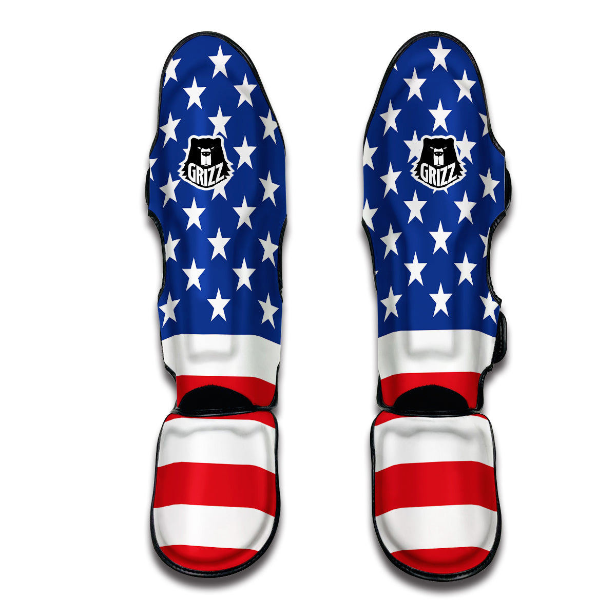 American Flag Muay Thai Shin Guards-grizzshop