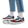 American Flag Vintage Print Skate Shoes-grizzshop