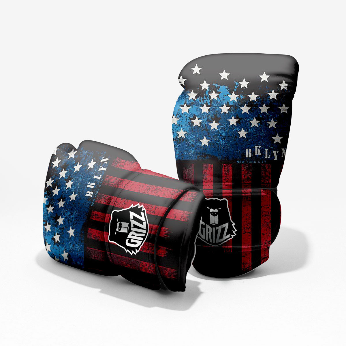 American Flag Vintage Print Pro Boxing Glove