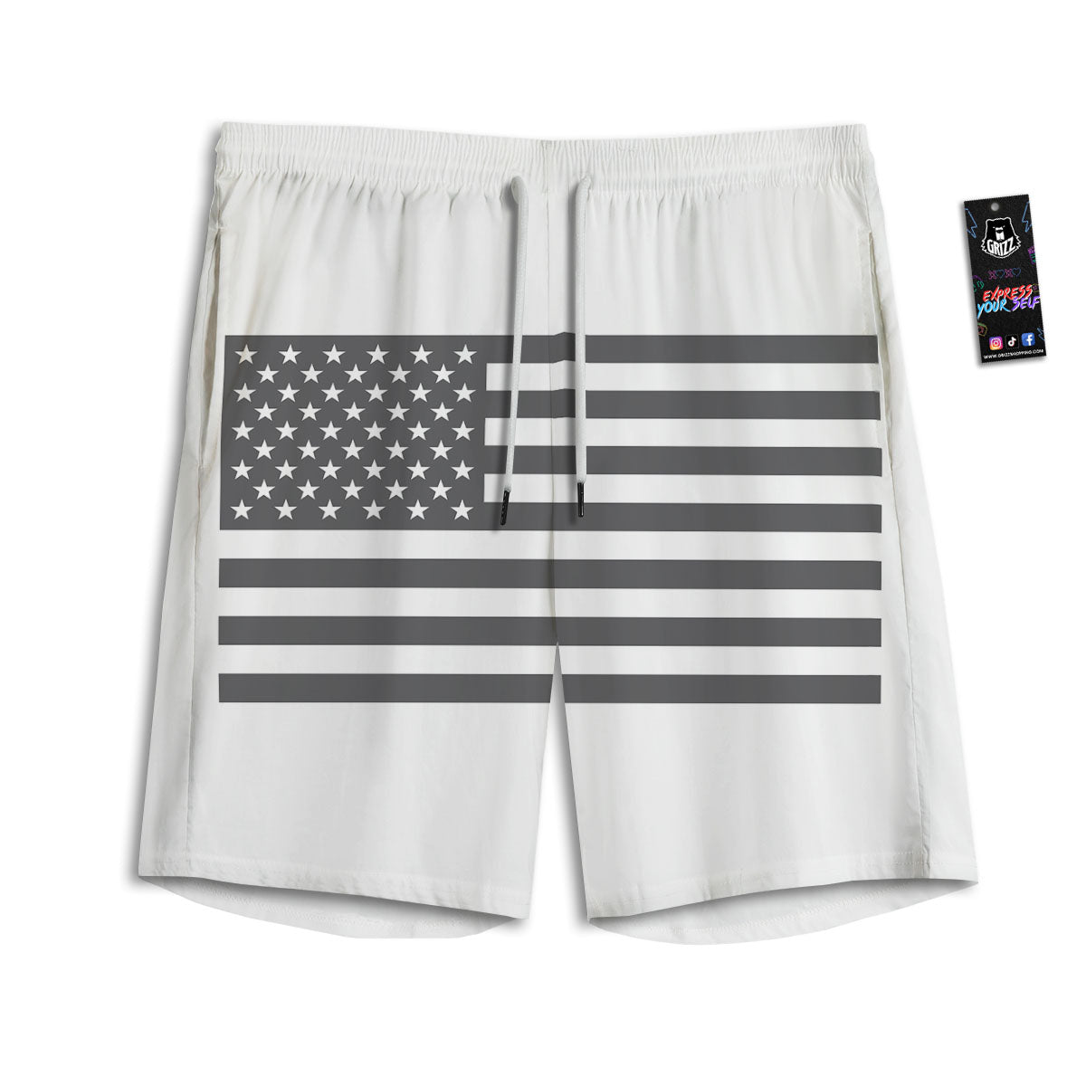 American Native Tribal Print Pattern Men's Athletic Shorts