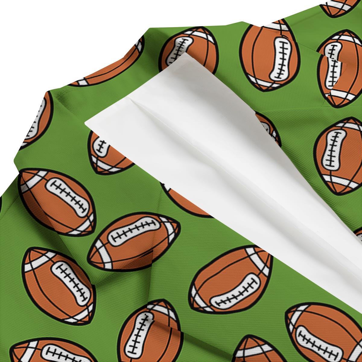 American Football Green Print Pattern Men's Blazer-grizzshop