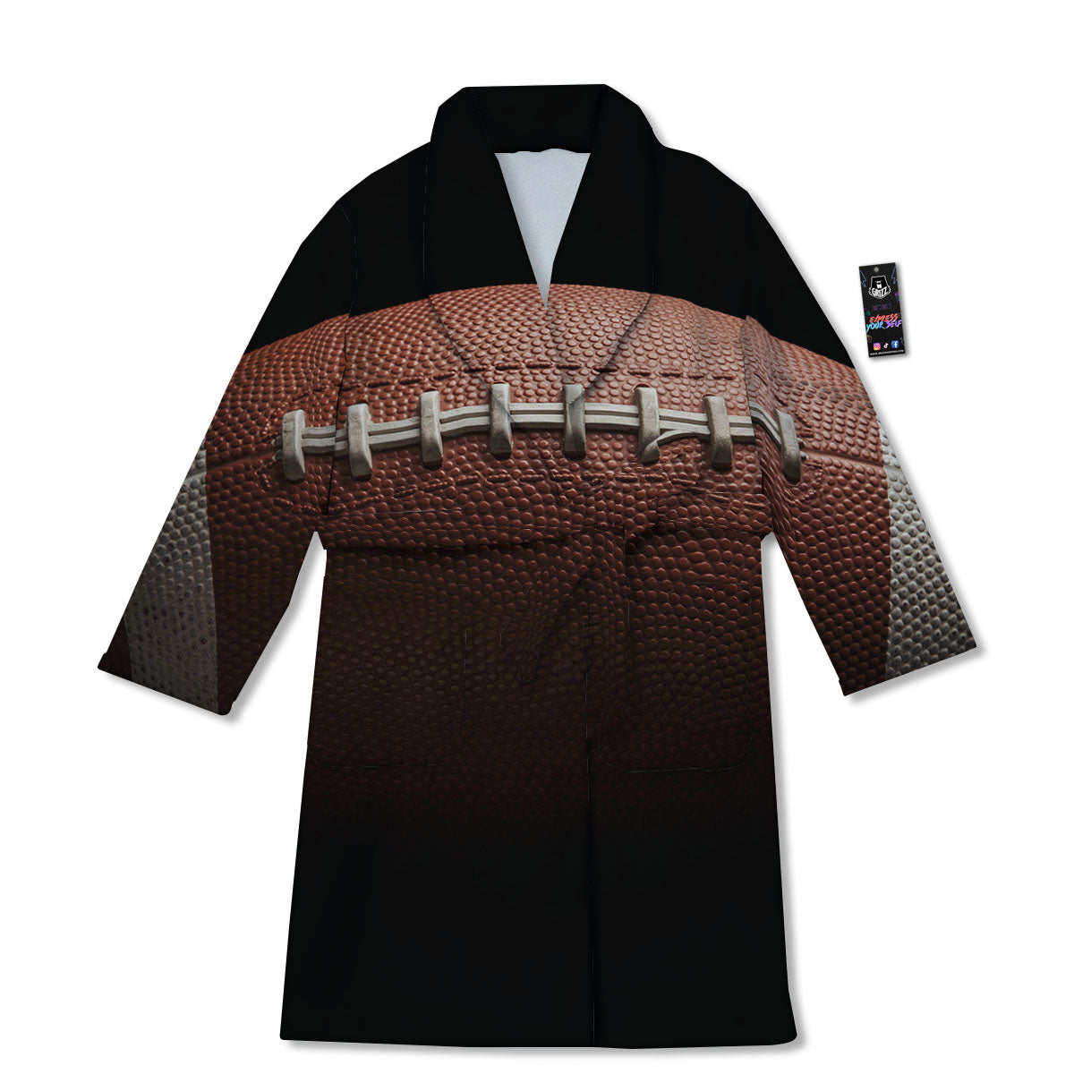 American Football Print Ball Bathrobe-grizzshop