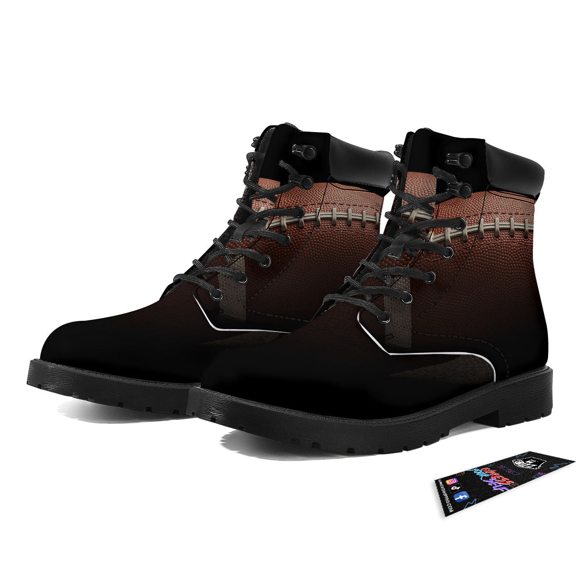 American Football Print Ball Boots-grizzshop