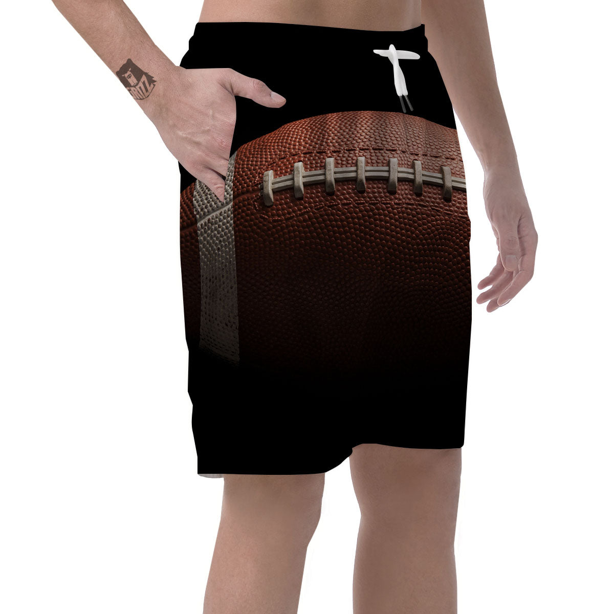American Football Print Ball Men's Shorts-grizzshop