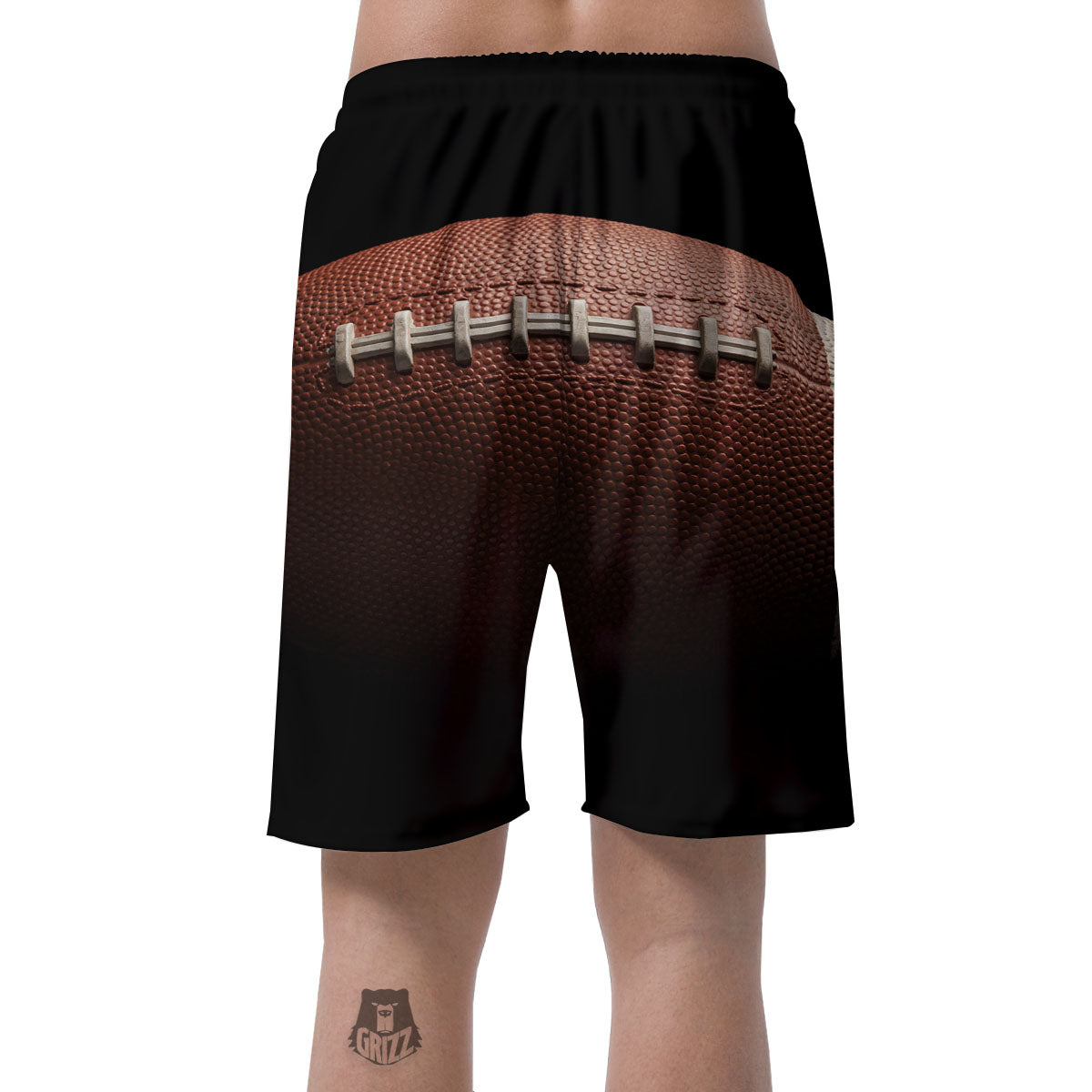 American Football Print Ball Men's Shorts-grizzshop