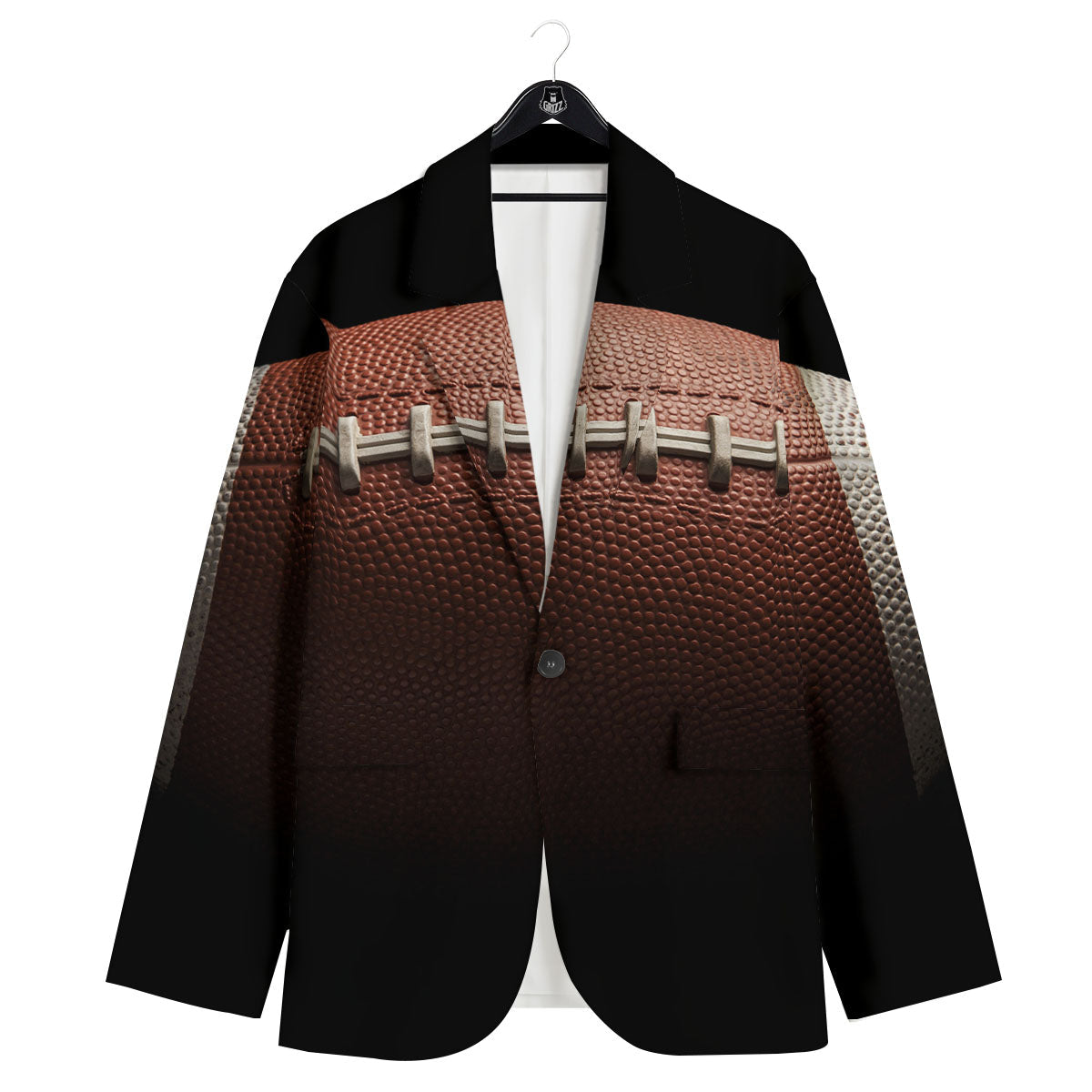 American Football Print Ball Men's Sport Coat-grizzshop