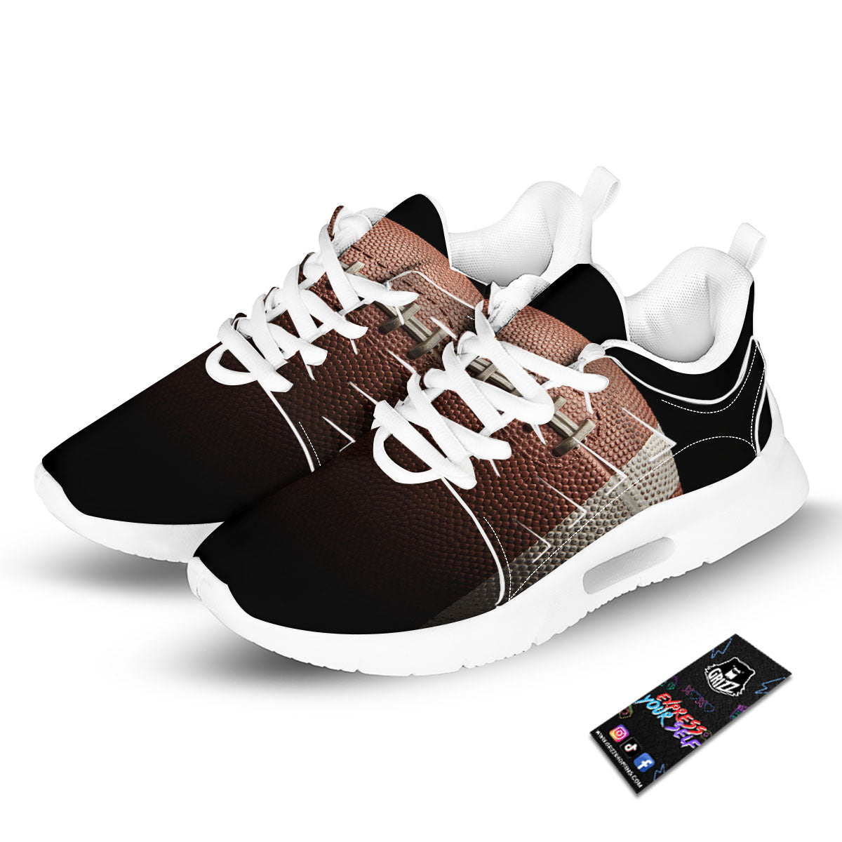 American Football Print Ball Tennis Shoes-grizzshop
