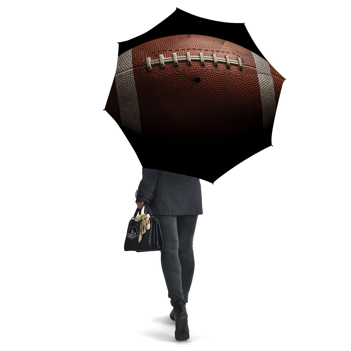 American Football Print Ball Umbrella-grizzshop