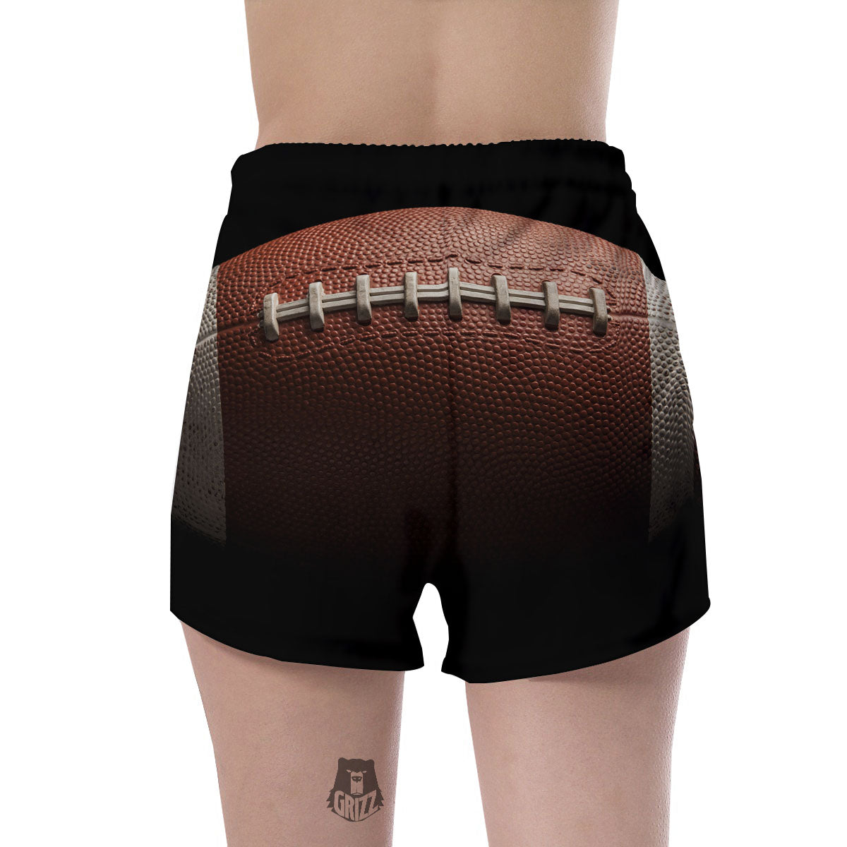 American Football Print Ball Women's Shorts-grizzshop