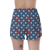 American Football Print Pattern Women's Shorts-grizzshop