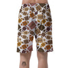 American Football Rugby Ball Pattern Print Men's Shorts-grizzshop