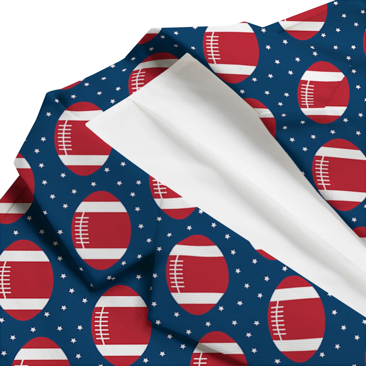 American Football Rugby Ball Print Pattern Men's Blazer-grizzshop