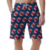 American Football Rugby Ball Print Pattern Men's Shorts-grizzshop