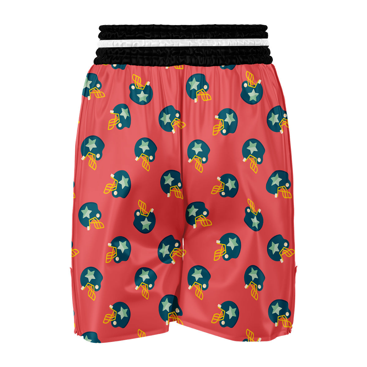American Football Star Pattern Print Boxing Shorts-grizzshop