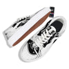 American Football White And Black Print Skate Shoes-grizzshop