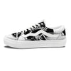 American Football White And Black Print Skate Shoes-grizzshop