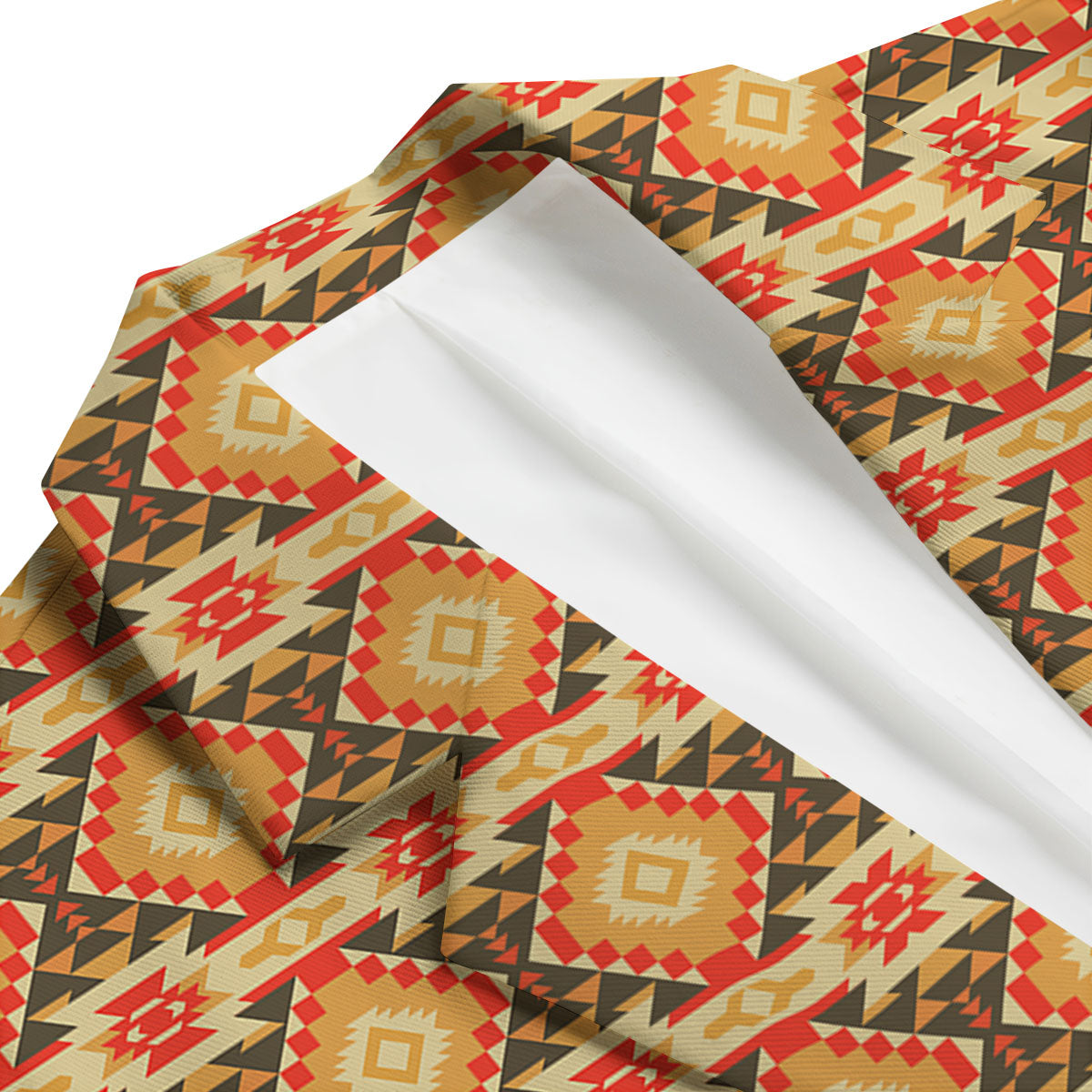 American Geometric Native Print Pattern Men's Blazer-grizzshop