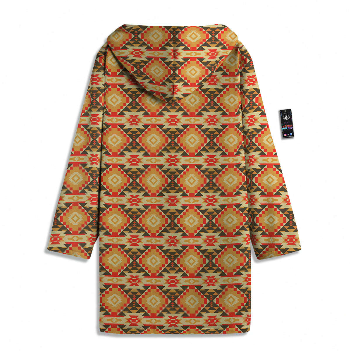 American Geometric Native Print Pattern Men's Windbreaker Jacket-grizzshop