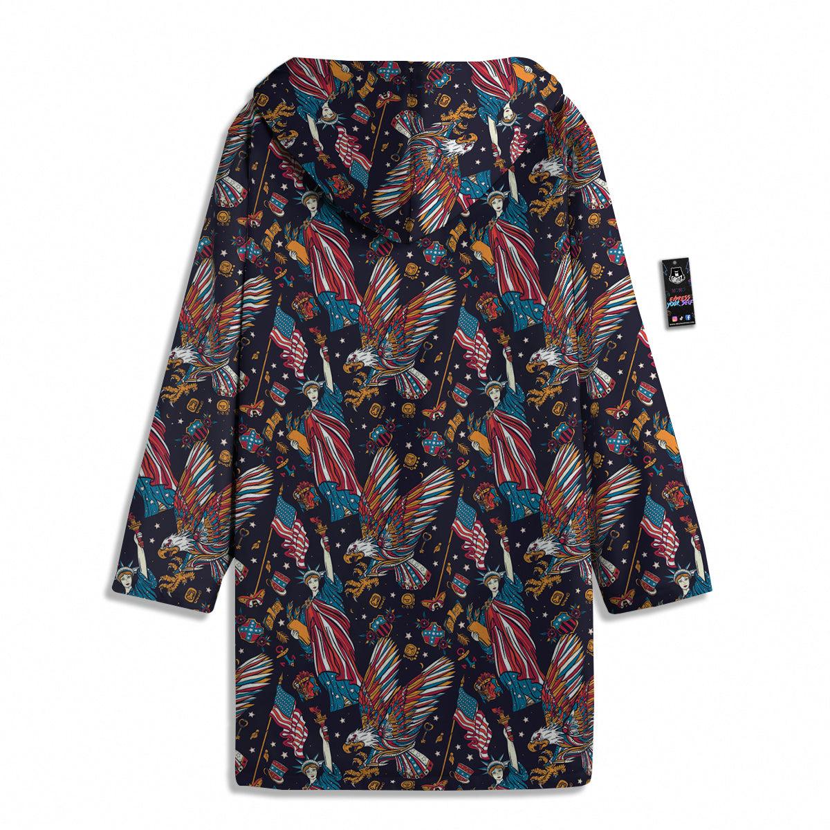 American Independence Day Print Pattern Men's Windbreaker Jacket-grizzshop