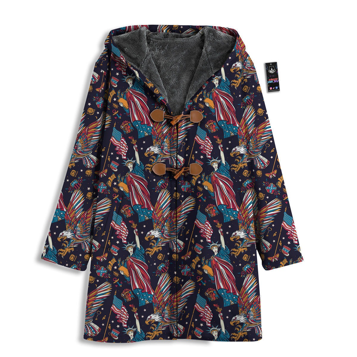 American Independence Day Print Pattern Men's Windbreaker Jacket-grizzshop