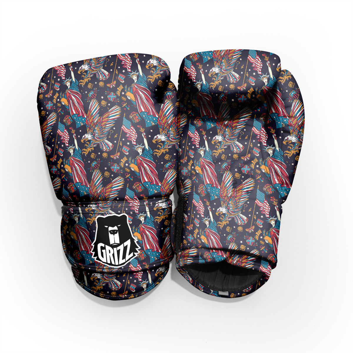 American Independence Day Print Pattern Pro Boxing Glove