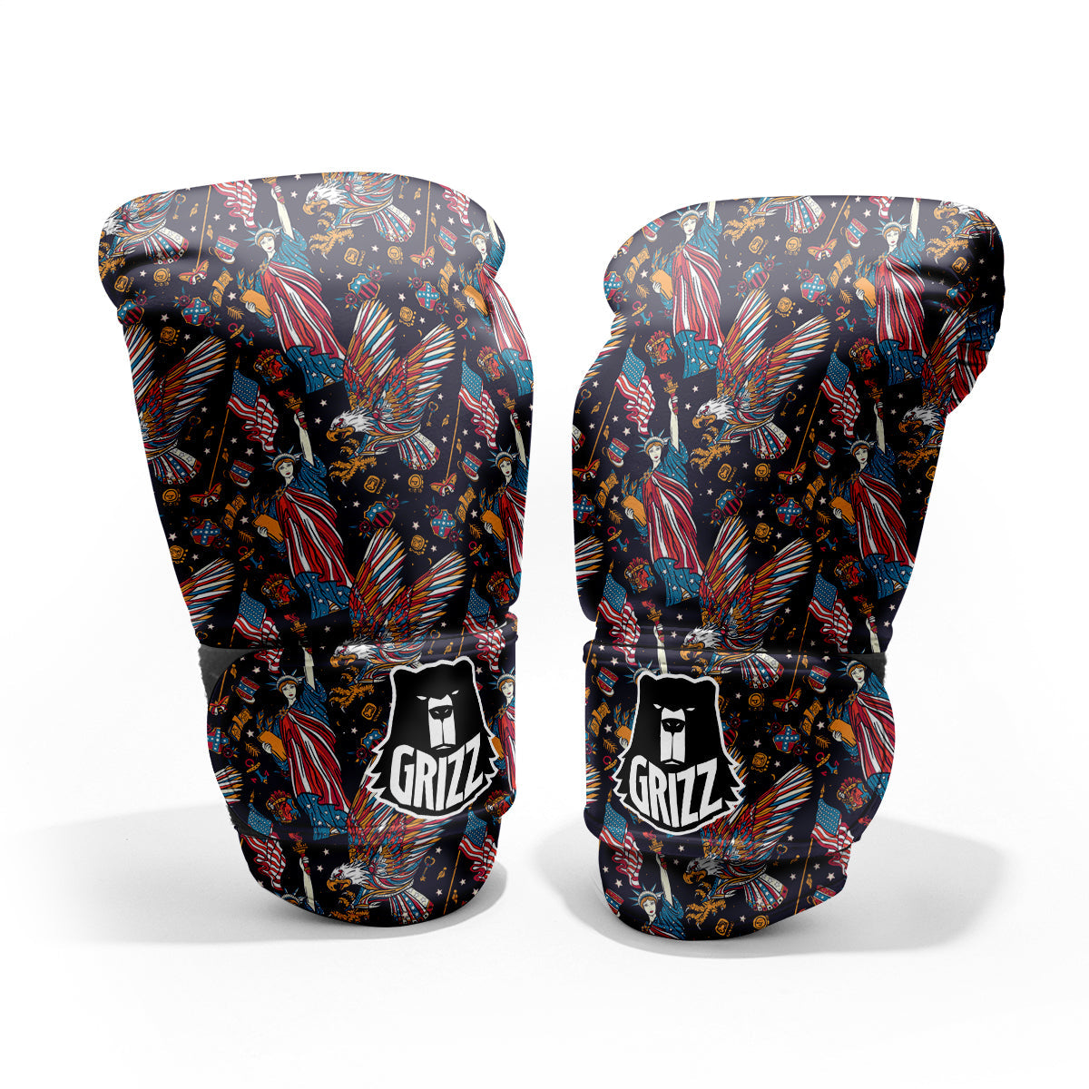 American Independence Day Print Pattern Pro Boxing Glove