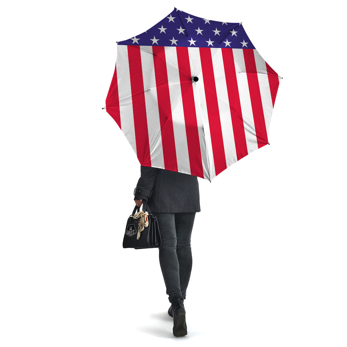 American Military Flag Print Umbrella-grizzshop