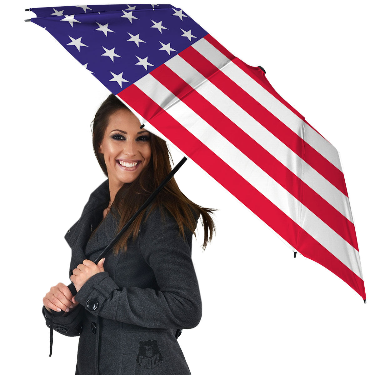 American Military Flag Print Umbrella-grizzshop