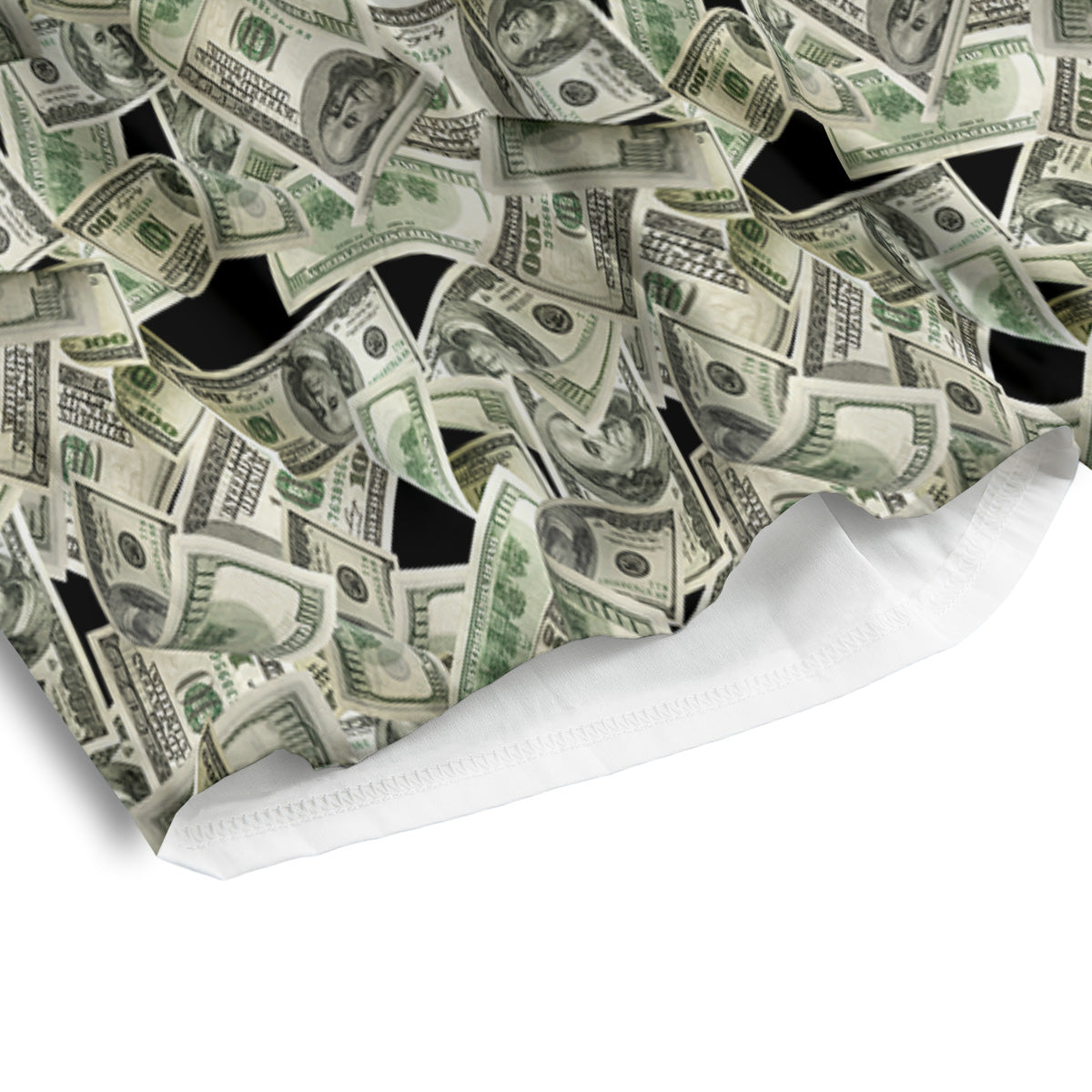 American Money US Dollars Print Pattern Men's Athletic Shorts