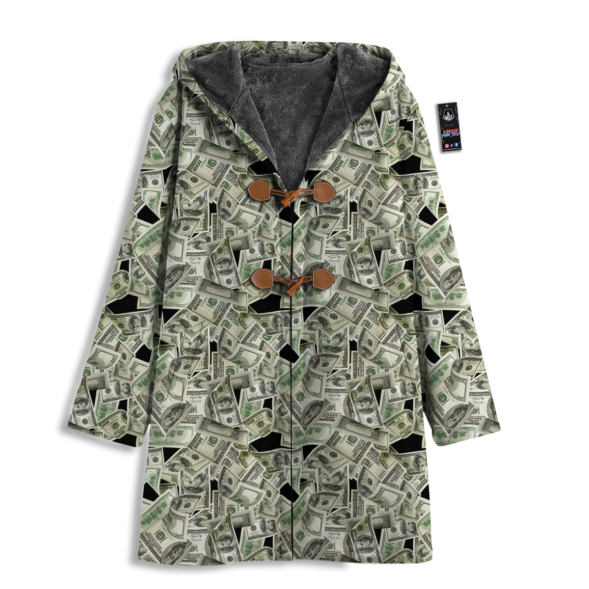 American Money US Dollars Print Pattern Men's Windbreaker Jacket-grizzshop