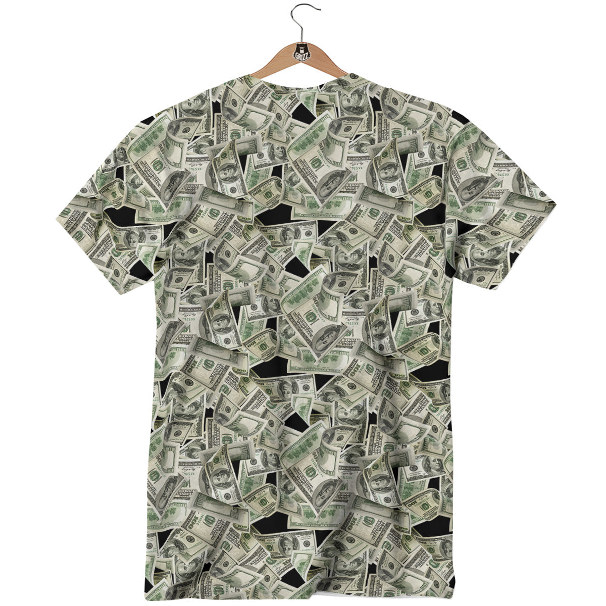 American Money US Dollars Print Pattern T-Shirt-grizzshop