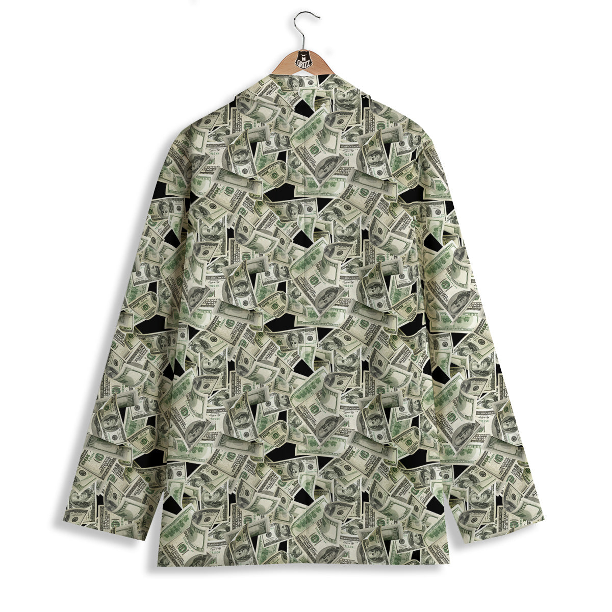 American Money US Dollars Print Pattern Women's Blazer-grizzshop