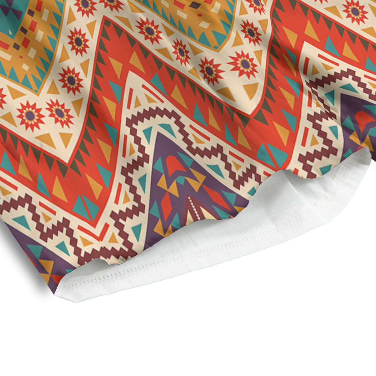 American Native Tribal Chevron Print Men's Athletic Shorts