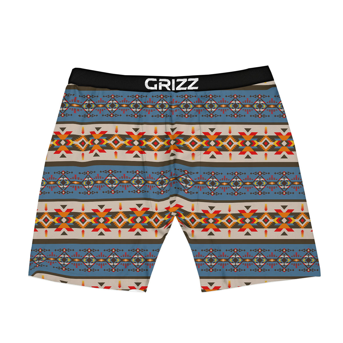 American Native Tribal Navajo Print Boxer Briefs-grizzshop