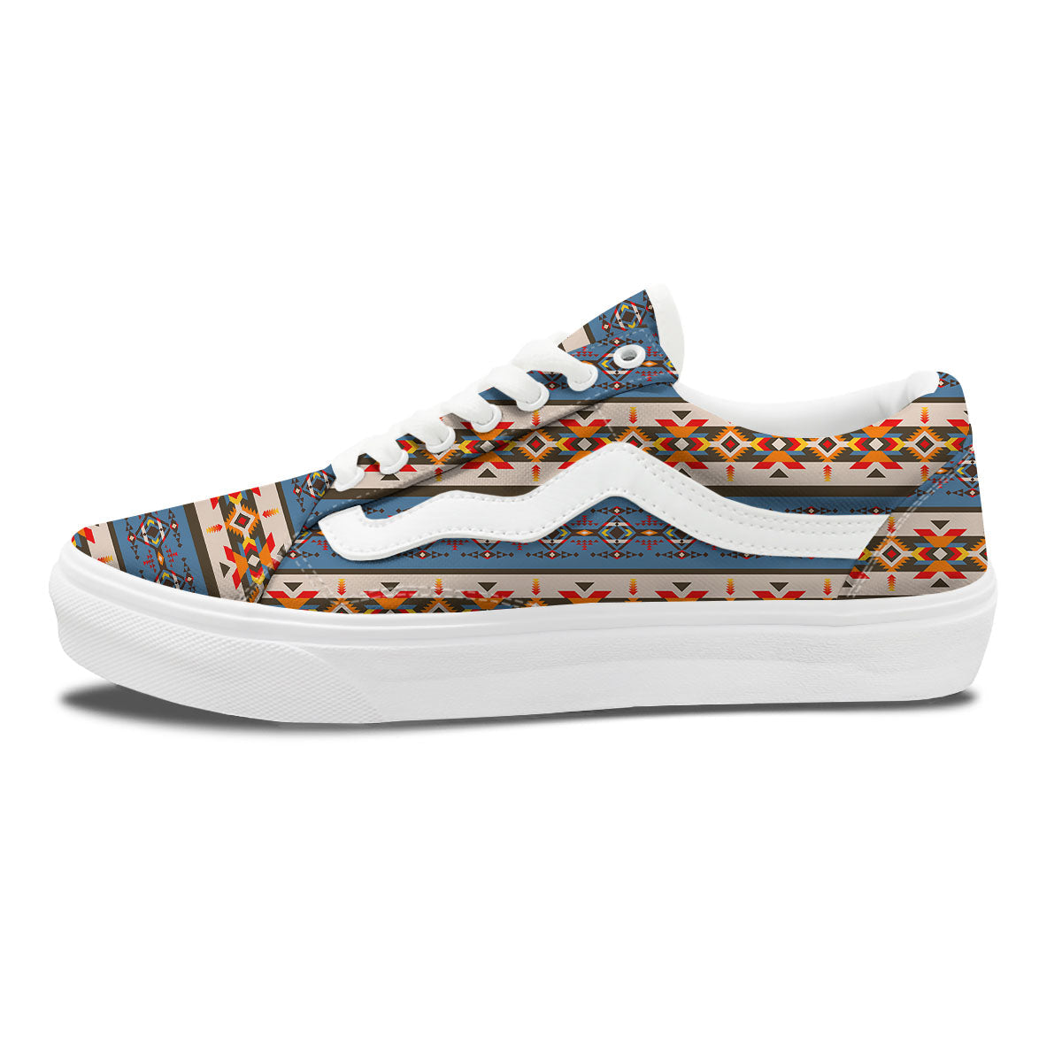 American Native Tribal Navajo Print Skate Shoes-grizzshop