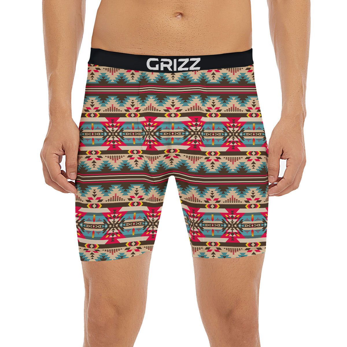 American Native Tribal Print Pattern Boxer Briefs-grizzshop